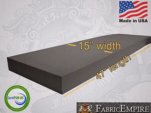 15x47 Firm Rubber Foam Sheet Premium Seats Cushion Upholstery USA MADE - NF33