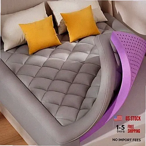 5 Inch Dual Layer Memory Foam Mattress Topper Size, 2 Inch Gel Queen Gray