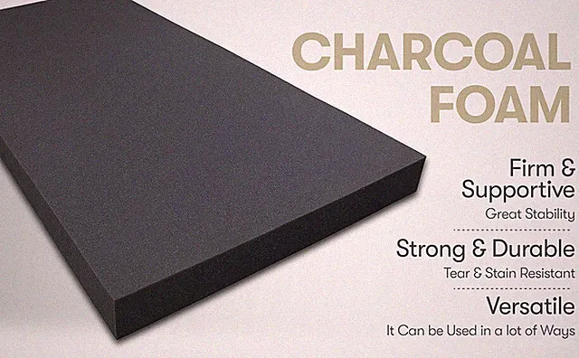 FoamTouch variety sizes of Charcoal High Density Upholstery Foam Cushion Sheets