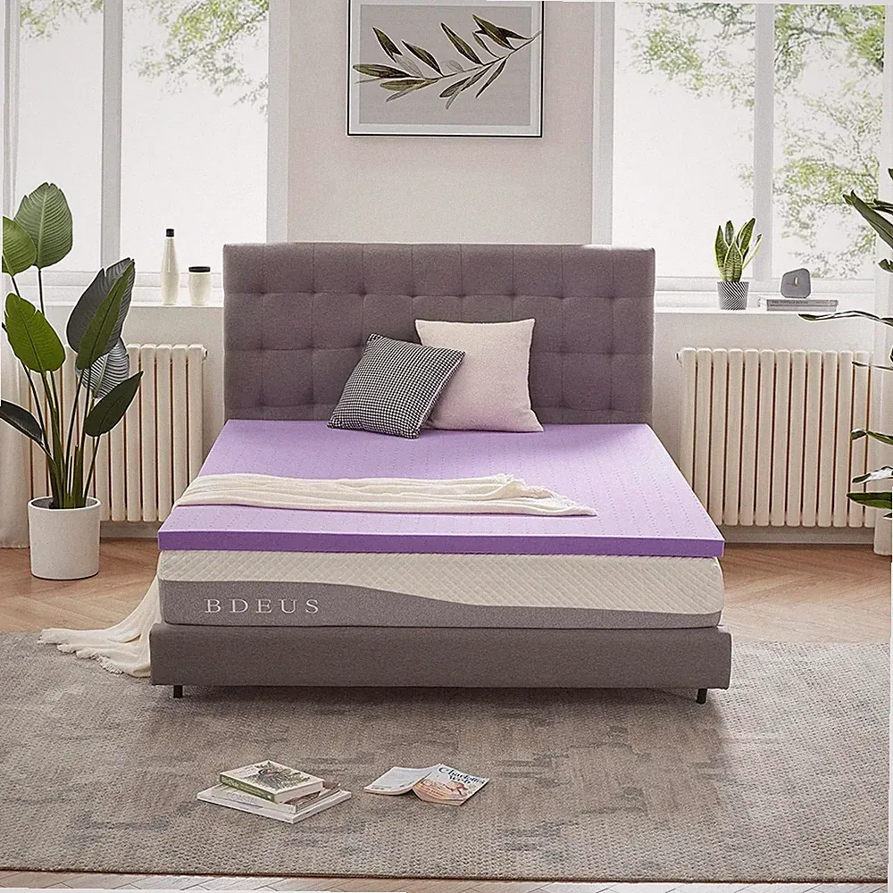 Gel Memory Foam Mattress Topper Twin XL, 1.5 in Twin Extra Long Mattress Pad for