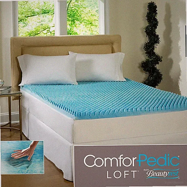 NEW! ~ COOL 3" BEAUTYREST MAX PLUSH USA COMFORT MEMORY FOAM BED MATTRESS TOPPER