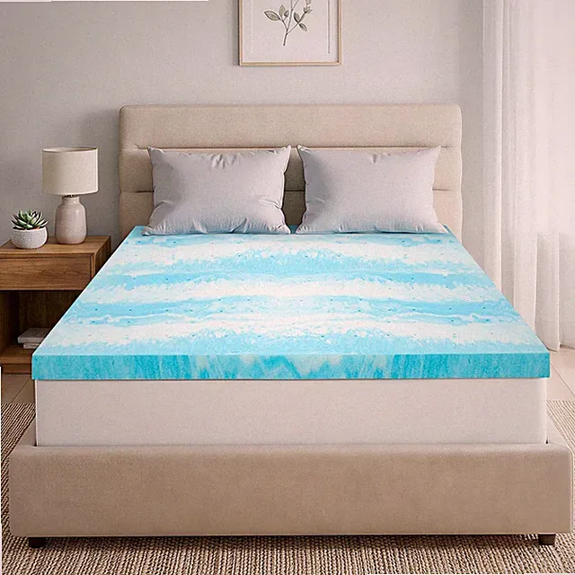 Twin Size Mattress Topper, 2 Inch Gel Memory Foam Topper, Light Comfort Upgra...