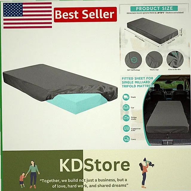 Twin XL Memory Foam Mattress Topper Cover 80x39 Dark Gray Microfiber