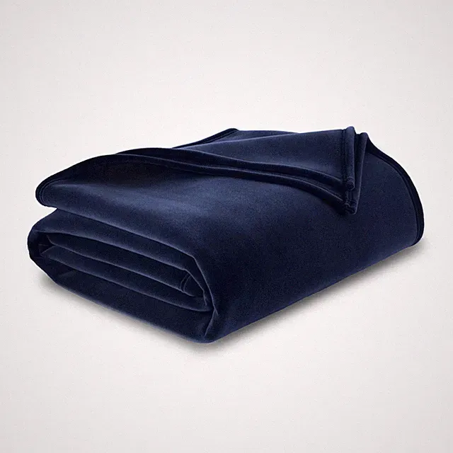 Vellux 1B07054 Original Insulating Core Hotel Style Solid blanket Twin, Navy